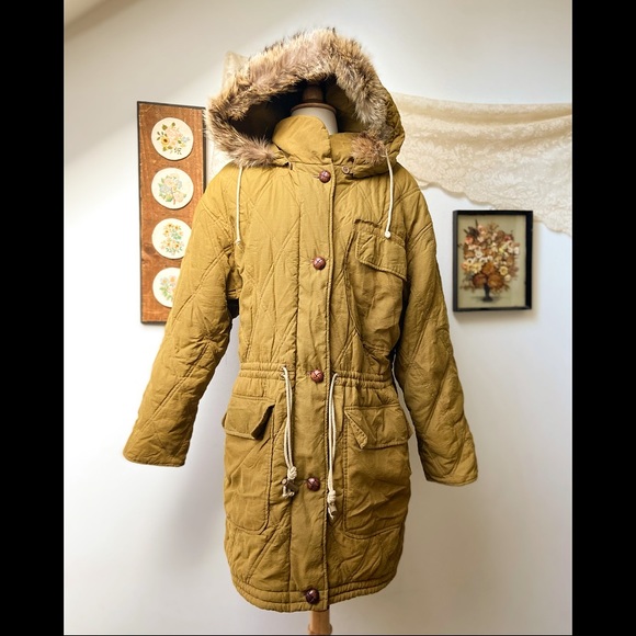 Vintage Jackets & Blazers - Vintage Quilted Parka Jacket